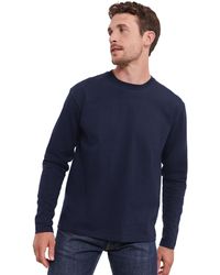 Russell - Russell Klassiek T-shirt Met Lange Mouwen (franse Marine) - Lyst
