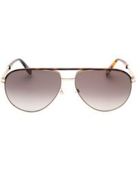 Marc Jacobs - Aviator Sf Lensed Havana Sunglasses Metal - Lyst