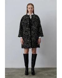 GUSTO - Patterned Jacquard Coat - Lyst