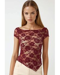 Hiccup - Floral Lace Crop Top Pika Collection - Lyst