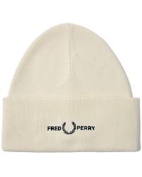 Fred Perry - Accessories Graphic Beanie Hat - Lyst