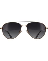 Police - Aviator Shiny Smoke Gradient Polarized Splp20E Origins Lite Metal - Lyst