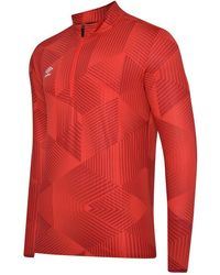 Umbro - Maxium Quarter Zip Training Top (Vermillion) - Lyst