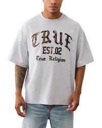 TRUE RELIGION - Oversized T Shirts Drop Shoulder Tee - Lyst