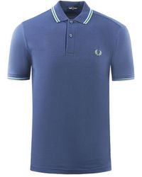 Fred Perry - Twin Tipped M3600 P26 Navy Blue Polo Shirt - Lyst