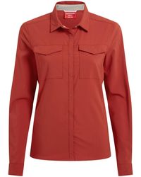 Craghoppers - Ladies Nosilife Pro Iii Long-Sleeved Shirt (Cinnabar) - Lyst