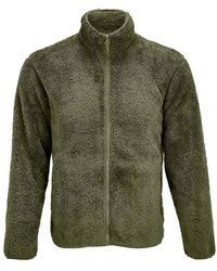 Sol's - Adult Finch Fluffy Jacket (Army) - Lyst