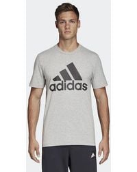 adidas - Must Haves Badge Of Sport T Shirt Cotton - Lyst