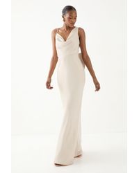 MissPap - Asymmetric Bow Detail Bridesmaid Dress - Lyst