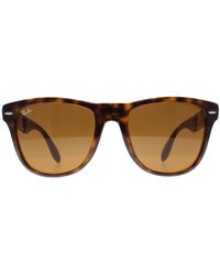 Ray-Ban - Rectangle Tortoise Sunglasses - Lyst