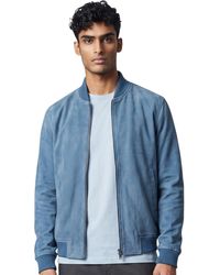 Infinity Leather - Goat Suede Ma-1 Bomber Jacket-Antalya - Lyst