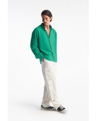 Giesto - Übergroßes Button-Down Langarmhemd - Lyst