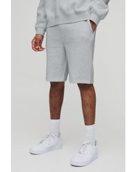 BoohooMAN - Tall Slim Fit Mid Length Basic Shorts - Lyst