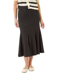 Roman - Textured Panel Stretch Maxi Skirt - Lyst