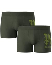 Palm Angels - Two-Pack Side Mark Logo Military Boxer Shorts - Lyst