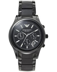 Emporio Armani - Ar1452 Chronograph Watch Ceramica - Lyst