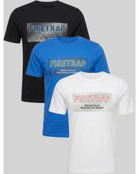 Firetrap - Multi 3 Pack Regular Fit Cotton Crew T-Shirts - Lyst