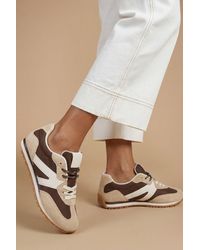 Oasis - Fern Faux Suede Lace Up Trainers - Lyst