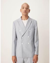 ASOS - Slim Suit Jacket With Linen - Lyst