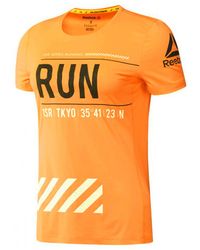 Reebok - Running Tee Neon Training Top Gym T-Shirt Bk1186 - Lyst