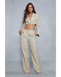 MissPap - Tailored Wide Leg Trousers - Lyst