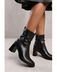 Where's That From - Wheres 'Zayla' Slouch Ankle Boot With Side Zip - Lyst