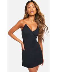 Boohoo - Boned Structured Mini Dress - Lyst