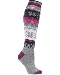 Heat Holders - Ladies Thin Extra Long Lightweight Knee High Thermal Socks - Lyst