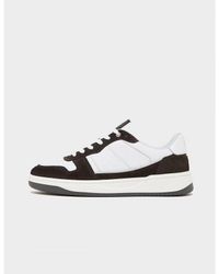 Unlike Humans - Low Emossed Suede Trainers In Wit - Lyst