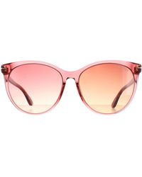 Tom Ford - Round Shiny Transparent Antique Gradient Maxim Ft0787 - Lyst