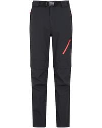 Mountain Warehouse - 'Forest' Trekking Zip Off Trousers Short 4-Way Stretch Hiking Convertible Pants Polyamide - Lyst