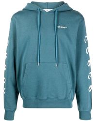 Off-White c/o Virgil Abloh - Chain Arrow Design Slim Fit Duck Hoodie Cotton - Lyst