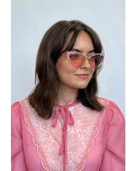 SVNX - Cat-Eye Diamante Sunglasses - Lyst