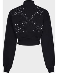 Off-White c/o Virgil Abloh - Bling Stars Arrow Cropped Zip Up - Lyst