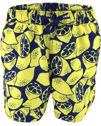 Björn Borg - Loose Fitting Print Swimming Trunks With Pocket For - Lyst