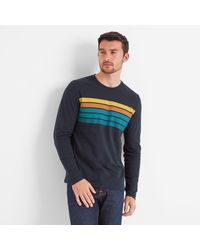 TOG24 - Lewes Long Sleeve T-Shirt Dark/Marine Cotton - Lyst