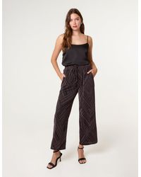 Blue Vanilla - Draw Cord Lurex Trousers - Lyst