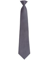 PREMIER - Adult Colours Fashion Plain Clip-On Tie - Lyst