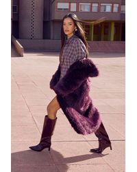 Boohoo - Knee High Column Stiletto Mid Boots - Lyst