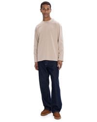 Giesto - Cotton Crew Neck Long Sleeve T-Shirt - Lyst