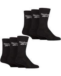 Reebok - Ribbed Sport Breathable Crew Socks For And - Lyst