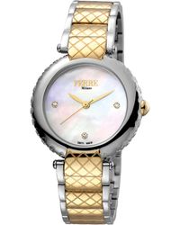 Ferré - Fm1L099M0081 Mother Of Pearl Dial Stainless Steel Watch - Lyst