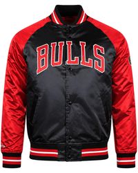 Mitchell & Ness - Nba Chicago Bulls Tough Season Satin Jacket - Lyst