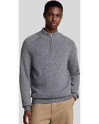 Lyle & Scott - 1/4 Zip Knit Jumper - Lyst