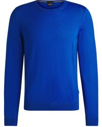 BOSS - Leno Regular Fit Crew Neck Sweater - Lyst