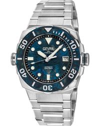 Gevril - Fortuna 316L Stainless Steel Case, Carbon Bezel, Dial, Bracelet - Lyst