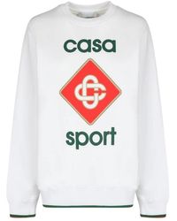 CASABLANCA - Bold Casa Sport Logo Sweatshirt Cotton - Lyst
