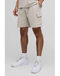 BoohooMAN - Relaxed Fit Interlock Cargo Shorts - Lyst