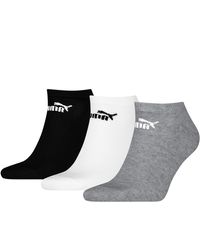 PUMA - Trainingssokken Met Logo Voor Volwassenen (pak Van 3) (zwart/wit/grijs) - Lyst