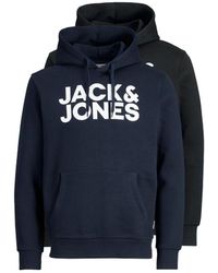 Jack & Jones - Jack&jones Logo Multi-pack Sweatshirts Met Pullover Voor , Regular Fit, 2 Stuks - Lyst